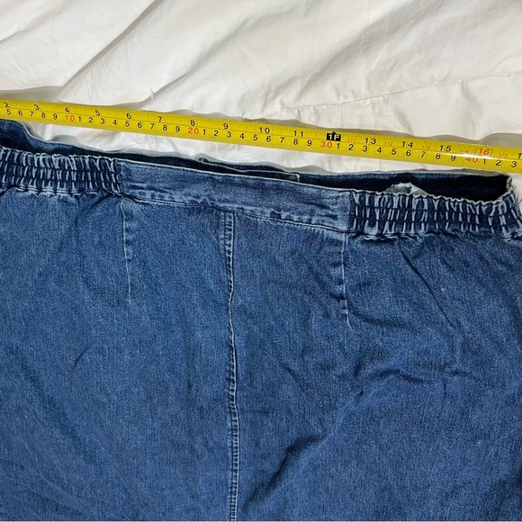 Vintage Size 16W Denim Blue Jean Midi Pencil Skirt for Casual Occasions - Picture 6 of 6